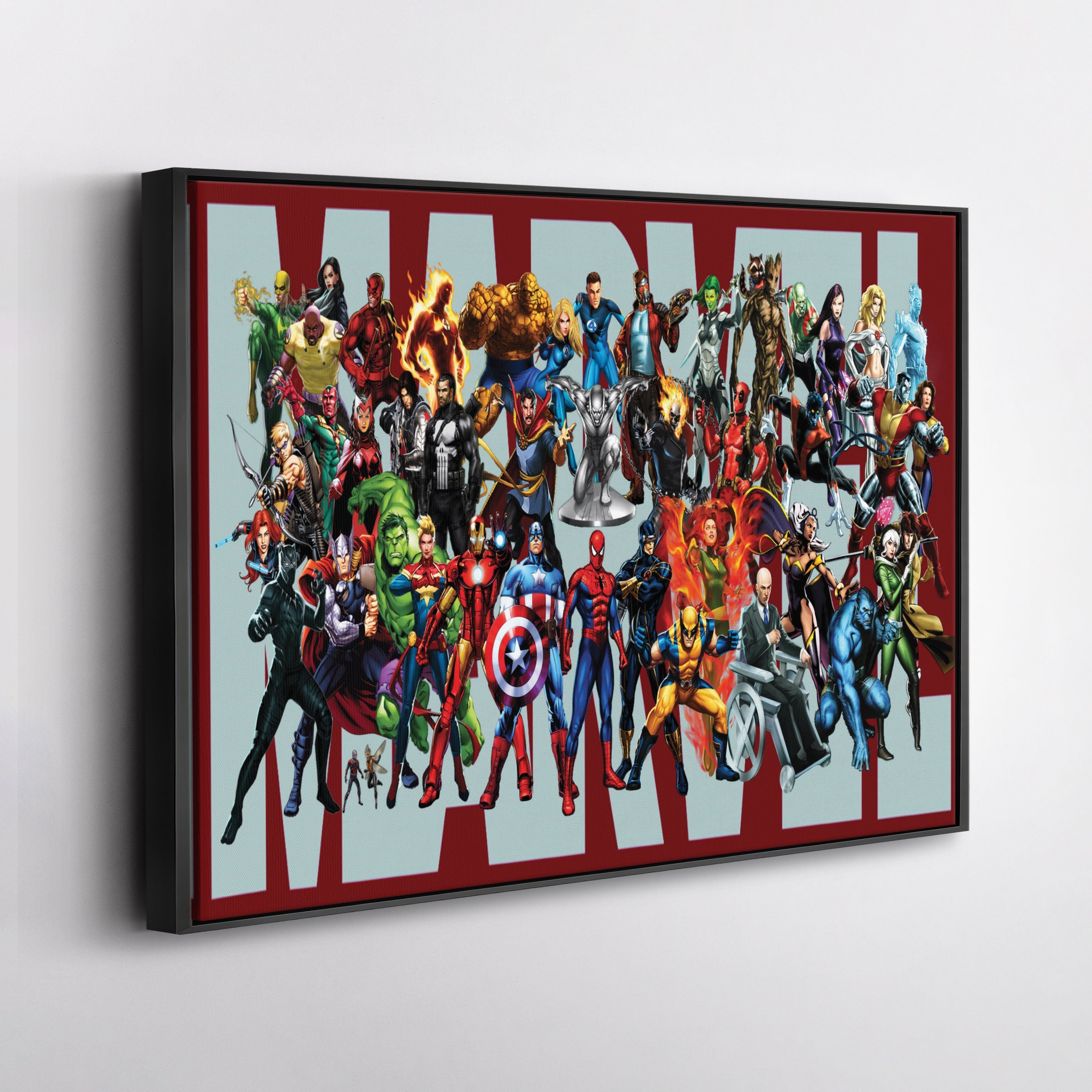 Marvel Superheroes Canvas Wall Art – Comics Print for Kids