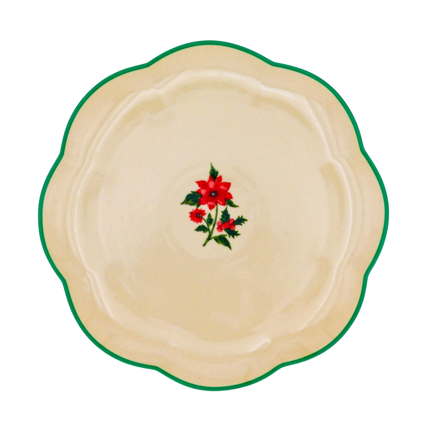Fabled Flora Scalloped Starter Plate - Set of 4