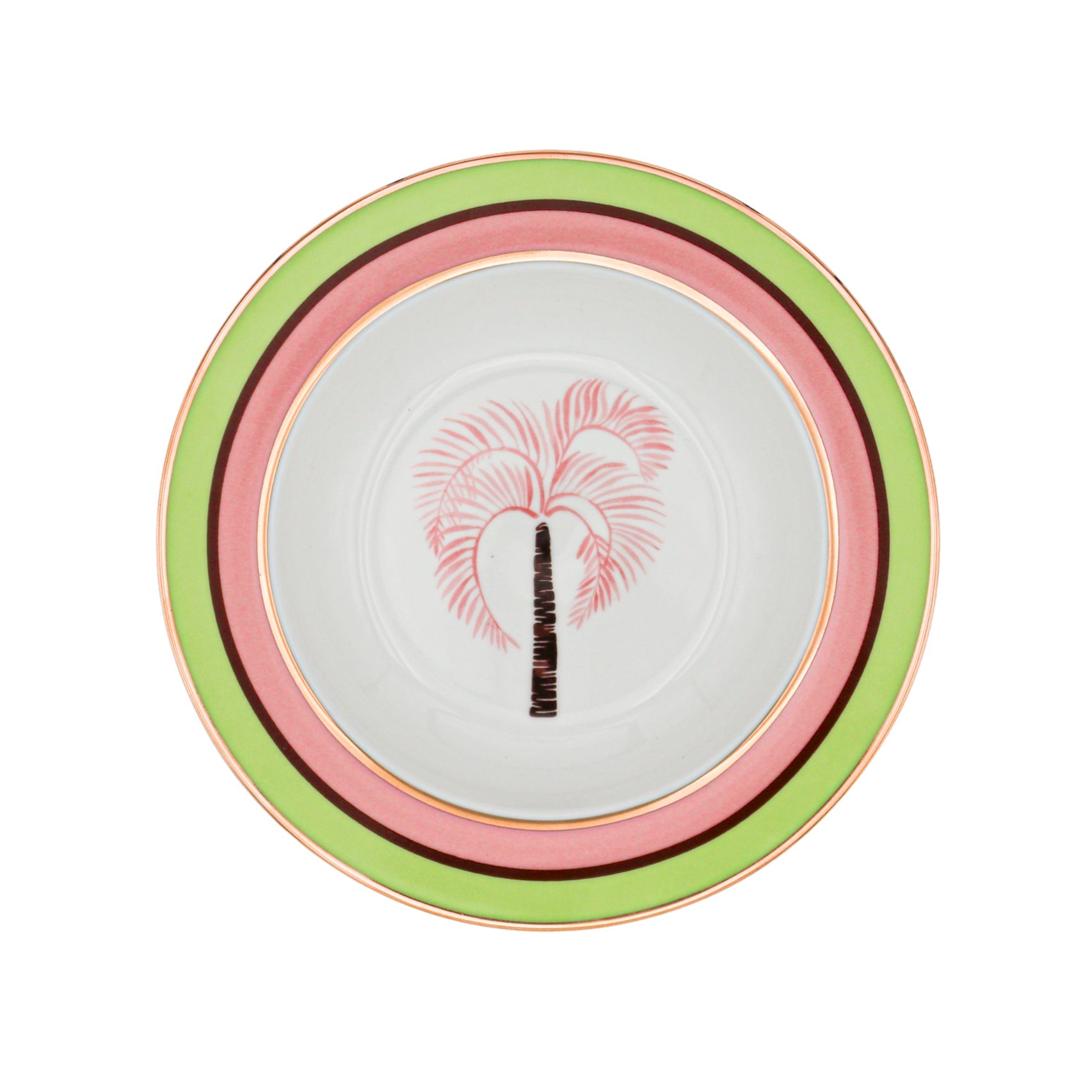 Pistachio & Lychee Palm Soup Bowl - Set of 4